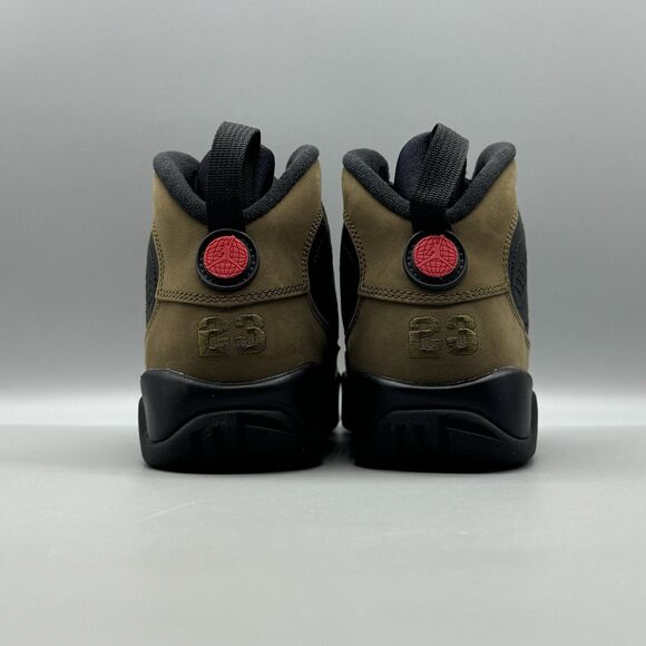Nike Air Jordan 9 Retro GS Black Olive HV4574 030 Size 4Y Sneakers Womens Sz 5.5 - Picture 5 of 9